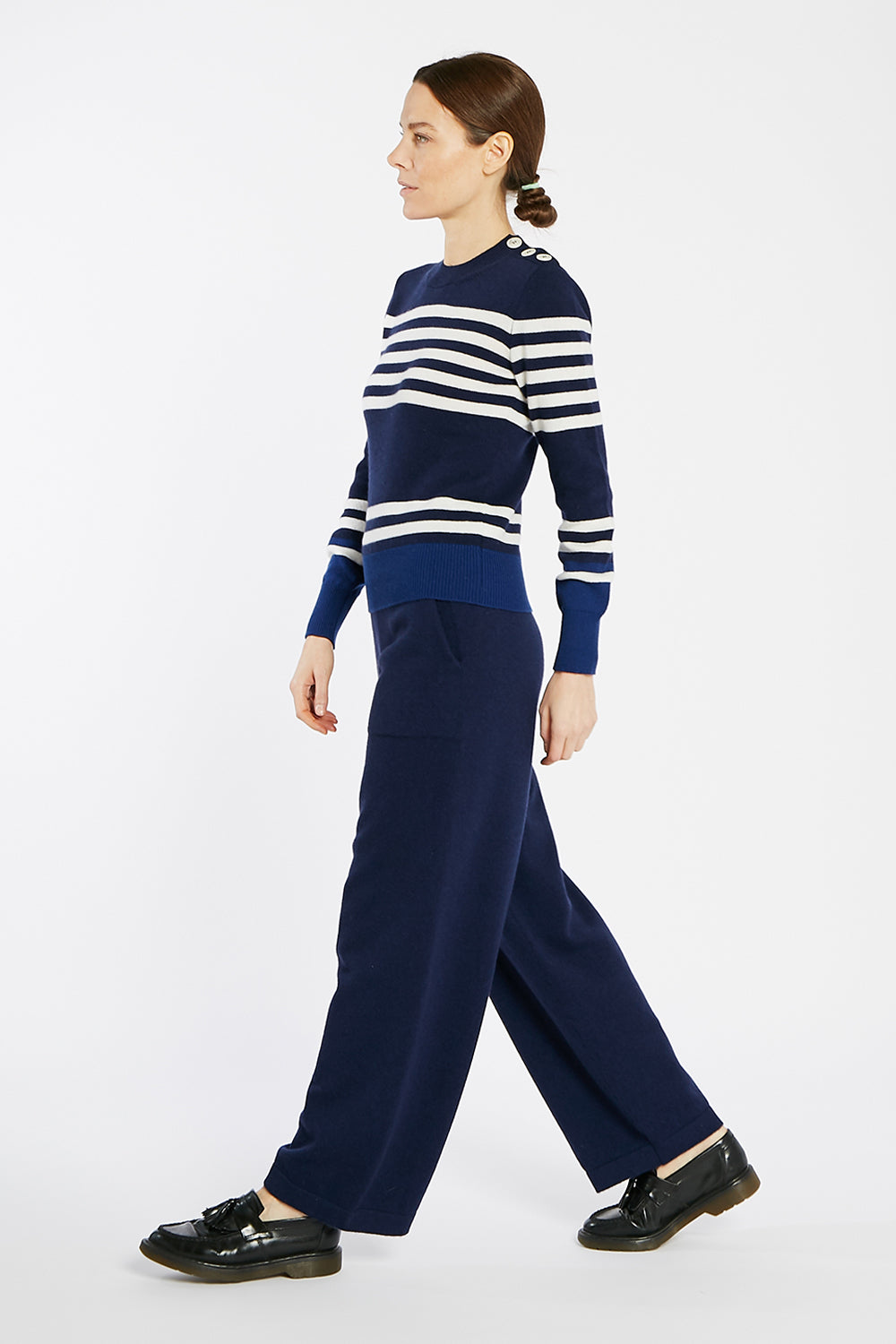 Breton Sweater Blue / Ivory