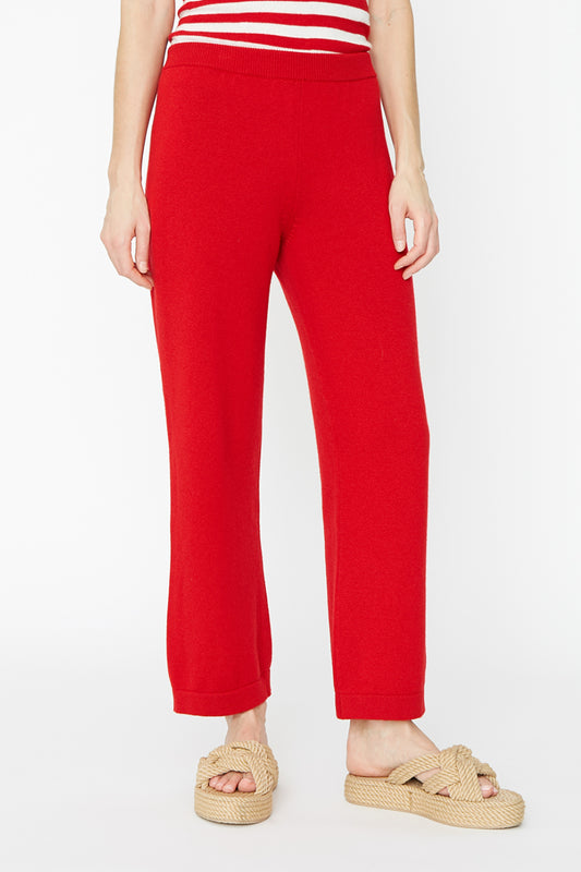 Capri Trousers Red