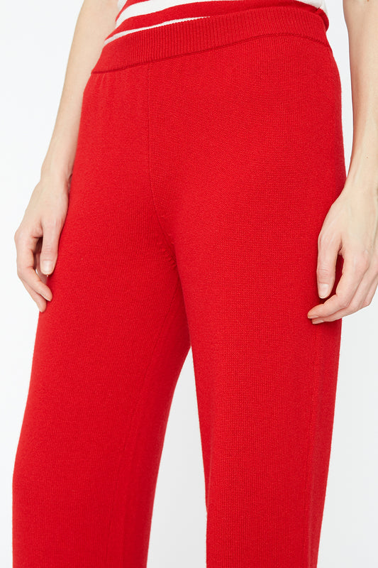 Capri Trousers Red