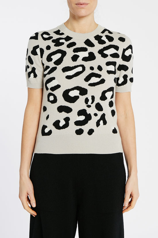 clements ribeiro Leopard Top Silver