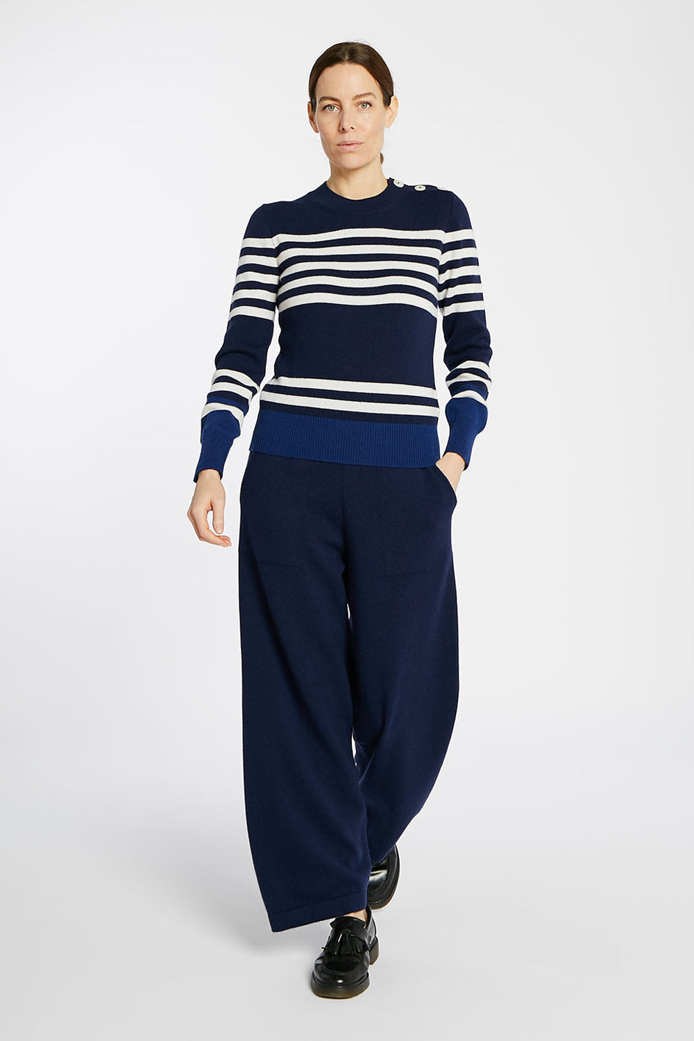 Breton Sweater Blue / Ivory