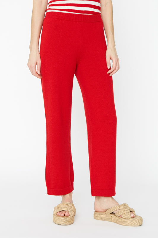Capri Trousers Red